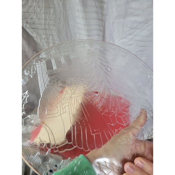 Pilgrim glass Xmas platter party serving - Picture 4 of 4